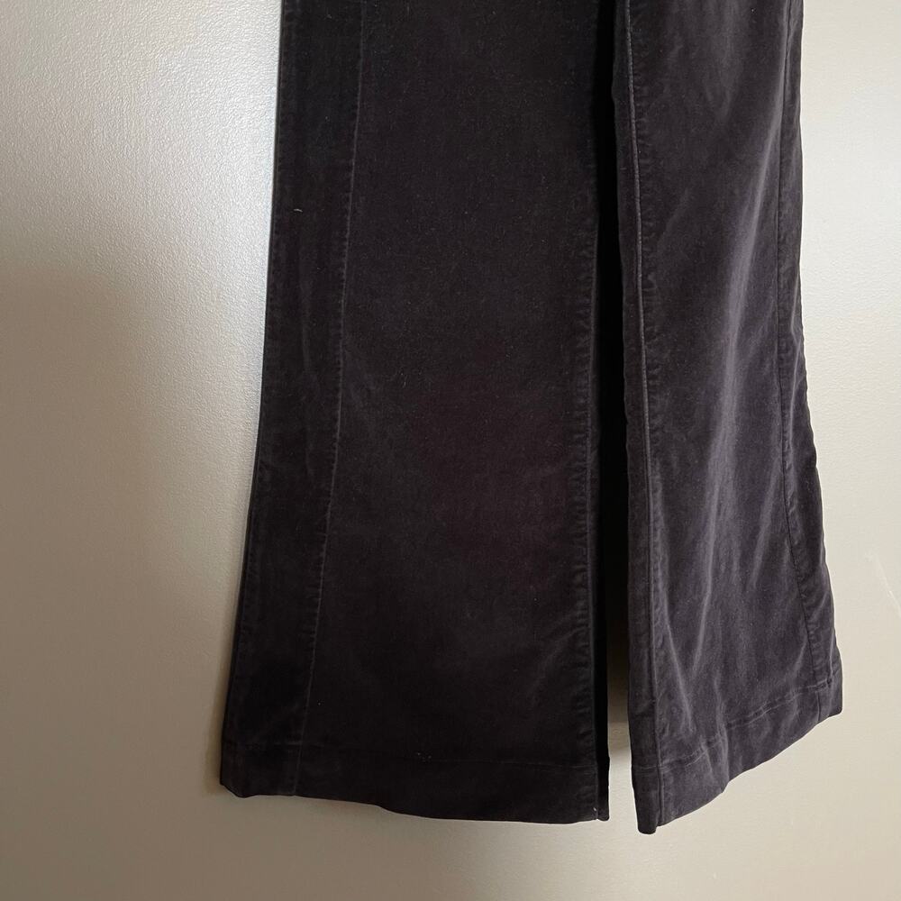 FRAME Le Velveteen Velvet Jumpsuit In Black Wide Leg Overalls Size XS Sexy Chic - Picture 11 of 16